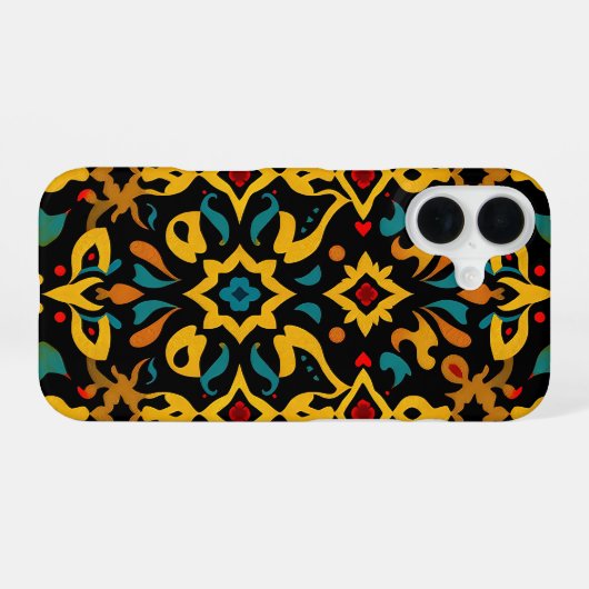 Vibrant Exotic Tile Phone Case iPhone 16 Hülle (Rückseite (Horizontal))
