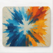 Vibrant Explosion – Abstract Expressionist Energy Mousepad (Vorne)