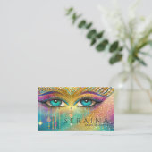 Vibrant Eyes Creative Makeup ID1037 Visitenkarte (Stehend Vorderseite)
