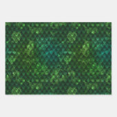 Vibrant Fantasy Dragon Scale Patterns Geschenkpapier Set (Vorderseite 3)