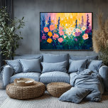 Vibrant Fauvist Floral - Custom Nature themed Poster<br><div class="desc">Dieser lebendige Blumendruck, inspiriert von der fauvistischen Kunst, strahlt Energie und Helligkeit aus und ist somit perfekt geeignet, um jedem Zimmer einen Farbtupfer hinzuzufügen. Das Design ist in verschiedenen Größen erhältlich und eignet sich ideal für Schlafzimmer, Wohnzimmer oder als Geschenk. Es ermöglicht auch die Anpassung - fügen Sie Ihre eigene...</div>