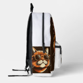 Vibrant Feline Grace Bedruckter Rucksack (Links)