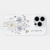 Vibrant field of wildflowers iPhone hülle (Rückseite (Horizontal))