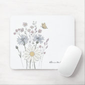 Vibrant field of wildflowers mousepad (Mit Mouse)