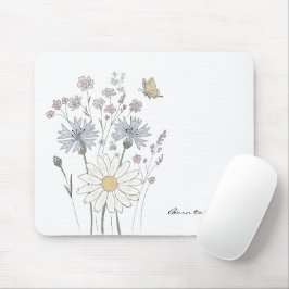 Vibrant field of wildflowers  mousepad