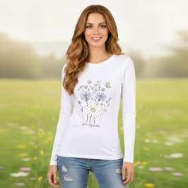 Vibrant field of wildflowers  Tri-Blend shirt