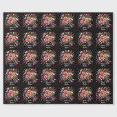 Vibrant Fiesta Wedding Bouquet Wedding Geschenkpapier (Flach)