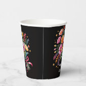 Vibrant Fiesta Wedding Bouquet Wedding Pappbecher (Rechts)