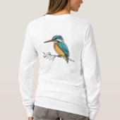 Vibrant Flight – Watercolor Hummingbird Explosion T-Shirt (Rückseite)