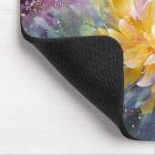 Vibrant Floral Abstract Painting with Explosion Mousepad (Ecke)