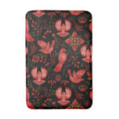  Vibrant floral and leafy pattern designs Badematte (Vorderseite Vertikal)