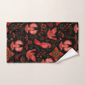  Vibrant floral and leafy pattern designs Badhandtuch Set (Handtuch)