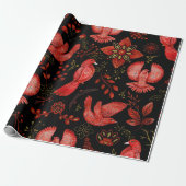  Vibrant floral and leafy pattern designs Geschenkpapier (Ungerollt)