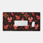  Vibrant floral and leafy pattern designs Schreibtischunterlage (Tastatur & Maus)