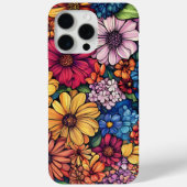 Vibrant Floral Bouquet iPhone Case (Rückseite)