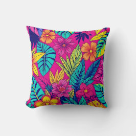 Vibrant Floral design cushion Kissen