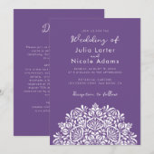 Vibrant Floral Fragrance Delight Mandala Wedding Einladung (Vorne/Hinten)