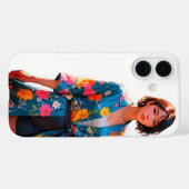 Vibrant floral Kimono iPhone 16 Fall Case-Mate iPhone Hülle (Rückseite (Horizontal))