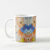 Vibrant Floral Pattern Mug Kaffeetasse (Links)