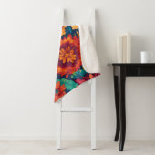 Vibrant Floral Sherpa Blanket - Large Sherpadecke (Beispiel)