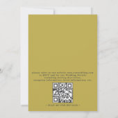 Vibrant Floral Tropical Elegant QR Code Wedding Einladung (Rückseite)