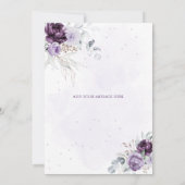 Vibrant florale Save the Date Hochzeitseinladung Einladung (Rückseite)