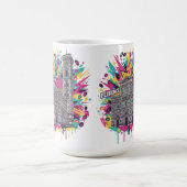 Vibrant Florence Italy Cathedral Graphic Kaffeetasse (Mittel)