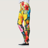 Vibrant Flowers: Garden of Joy Art Leggings (Links)