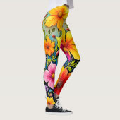 Vibrant Flowers: Garden of Joy Art Leggings (Rechts)