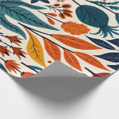 Vibrant Folk Art Floral Seamless Pattern Geschenkpapier (Ecke)