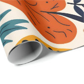 Vibrant Folk Art Floral Seamless Pattern Geschenkpapier (Rolleneckpunkt)