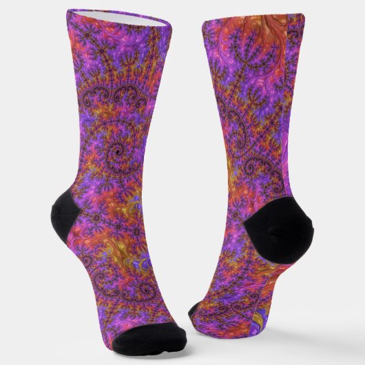 Vibrant Fractal Socks Socken (Gewinkelt)