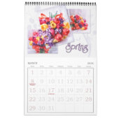 Vibrant Full Length Tulip Garden 12 Monat Kalender (Mär 2026)
