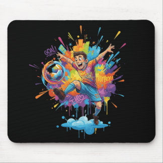 Vibrant Gamer Splash Mouse Pad Mousepad