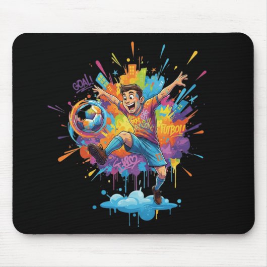 Vibrant Gamer Splash Mouse Pad Mousepad (Vorne)