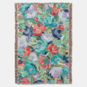 Vibrant Garden Symphony Decke (Vorderseite Vertikal)