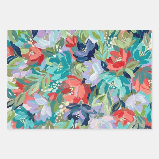 Vibrant Garden Symphony Geschenkpapier Set (Vorderseite 3)