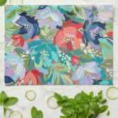 Vibrant Garden Symphony Geschirrtuch (Gefaltet)