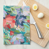Vibrant Garden Symphony Geschirrtuch (Viertel Falte)