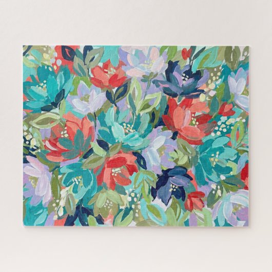Vibrant Garden Symphony Puzzle (Horizontal)