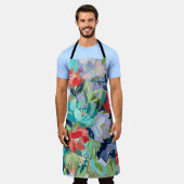 Vibrant Garden Symphony Schürze (Getragen)