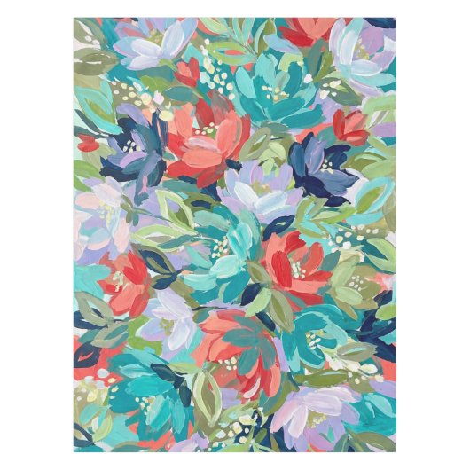 Vibrant Garden Symphony Tischdecke (Vorderseite)