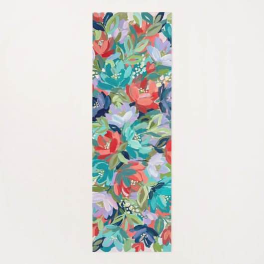 Vibrant Garden Symphony Yogamatte (Rückseite)
