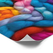 Vibrant gefleckte Stränge von Fibre Poster (Ecke)