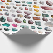 Vibrant Gemstone Pattern Geschenkpapier (Ecke)