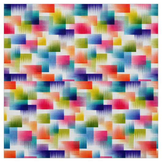 Vibrant Geometric Color Blocks with Soft Gradient  Stoff (Muster)