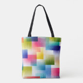 Vibrant Geometric Color Blocks with Soft Gradient  Tasche (Rückseite)