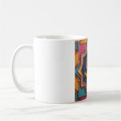 Vibrant Geometric Eid Mubarak Kaffeetasse (Links)