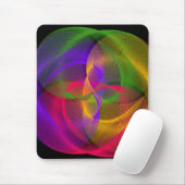 Vibrant Geometric Glossy Finish Mouse Pad Mousepad (Mit Mouse)