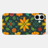Vibrant Geometric iPhone16 Case - farbenfrohe Samp (Rückseite (Horizontal))